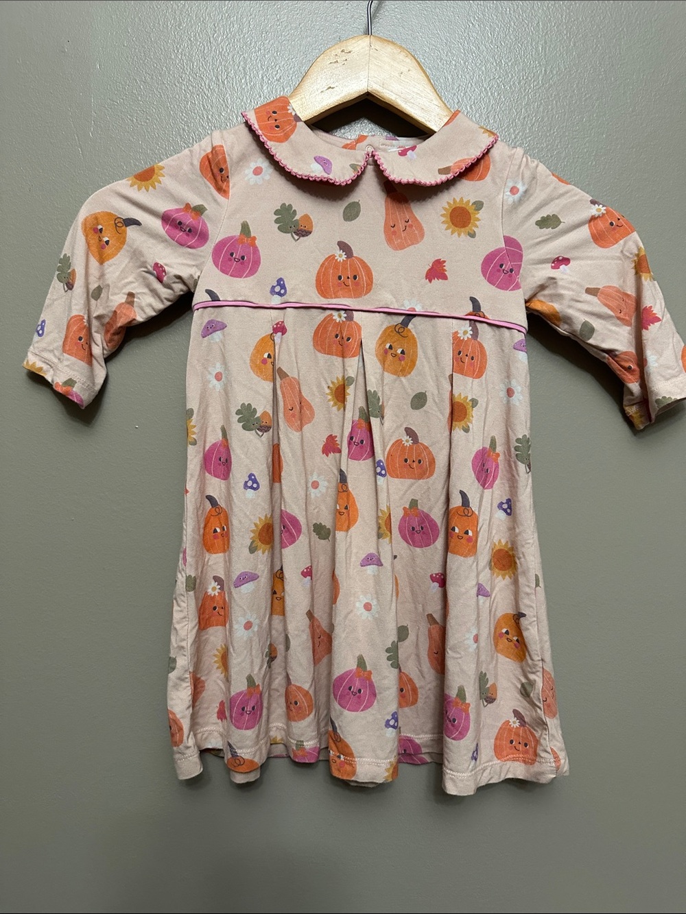 Angel Dear fall pumpkin dress Sz 3T